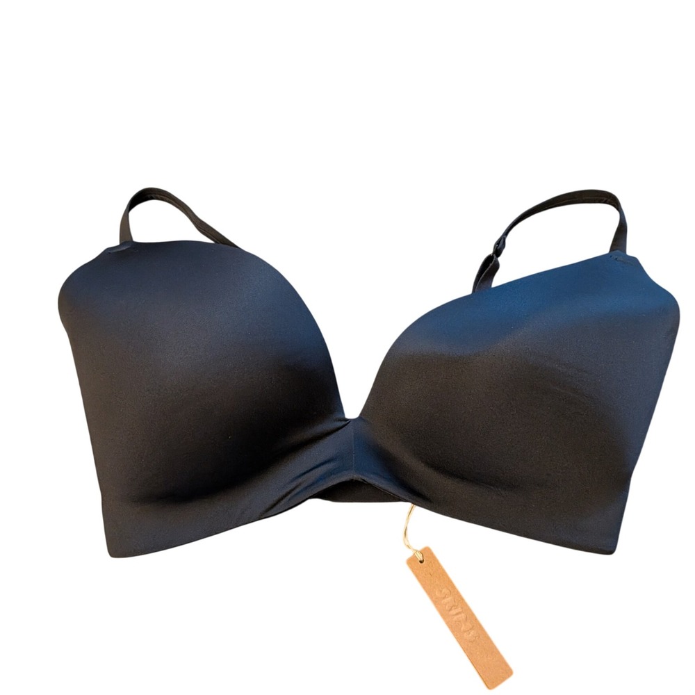 Skims Wireless Form Nursing Bra Womens 34DDDD Onyx Black Maternity PL-PLG-7704W